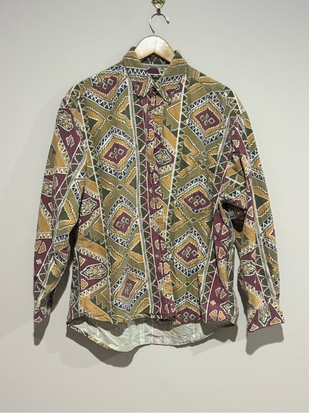 Vintage American Eagle Aztech button up large